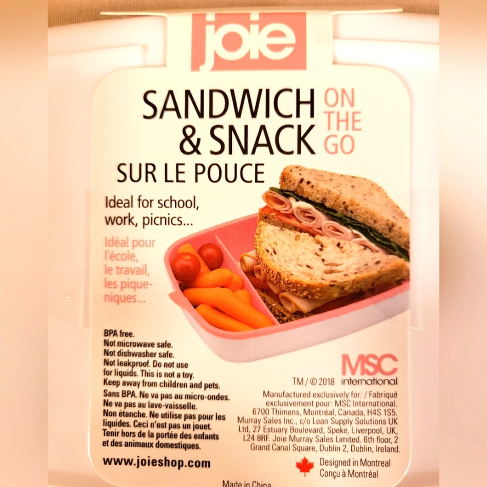 JOIE SANDWICH AND SNACK CONTAINER - Picture 4 of 4